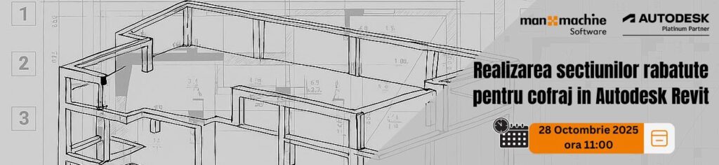 Realizarea sectiunilor rabatute pentru cofraj in Autodesk Revit