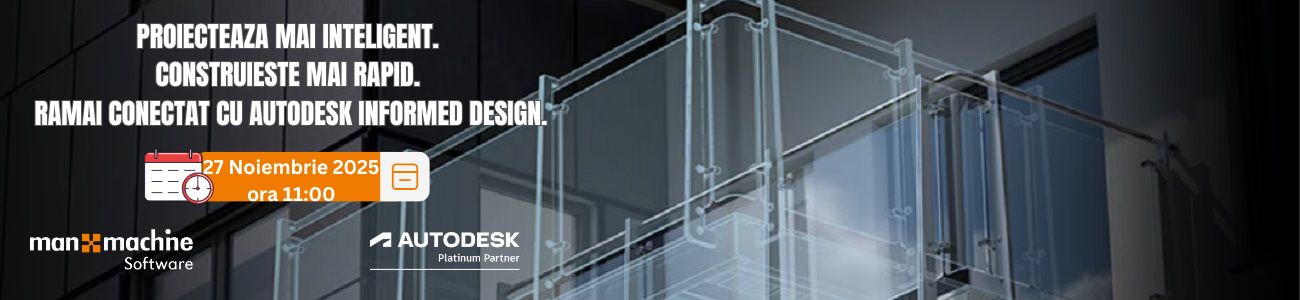 Proiecteaza mai inteligent. Construieste mai rapid. Ramai conectat cu Autodesk Informed Design.
