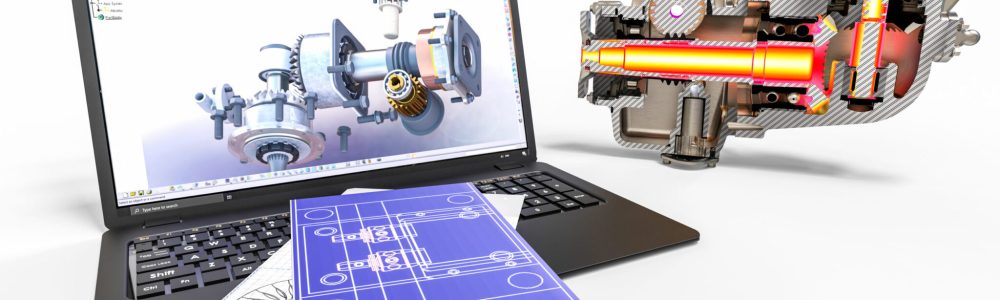 3d,Render,Image,Of,A,Gearbox,Representing,Computer,Aided,Design